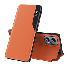 Handytasche Stand Schutzhülle Flip Leder Hülle Q02H für Xiaomi Poco X4 GT 5G Orange