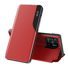 Handytasche Stand Schutzhülle Flip Leder Hülle Q02H für Xiaomi Redmi 10 Power Rot