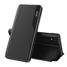 Handytasche Stand Schutzhülle Flip Leder Hülle Q02H für Xiaomi Redmi 9AT Schwarz