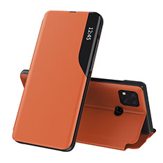 Handytasche Stand Schutzhülle Flip Leder Hülle Q02H für Xiaomi Redmi 9C Orange