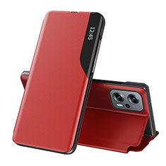 Handytasche Stand Schutzhülle Flip Leder Hülle Q02H für Xiaomi Redmi K50i 5G Rot