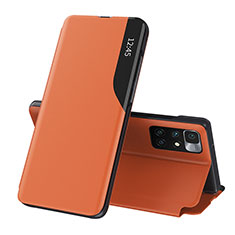 Handytasche Stand Schutzhülle Flip Leder Hülle Q02H für Xiaomi Redmi Note 11 4G (2021) Orange