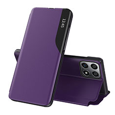 Handytasche Stand Schutzhülle Flip Leder Hülle QH1 für Huawei Honor 70 Lite 5G Violett