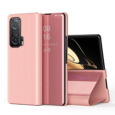 Handytasche Stand Schutzhülle Flip Leder Hülle QH1 für Huawei Honor Magic V 5G Rosegold