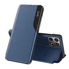 Handytasche Stand Schutzhülle Flip Leder Hülle QH1 für Huawei Honor X6 Blau