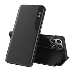 Handytasche Stand Schutzhülle Flip Leder Hülle QH1 für Huawei Honor X6 Schwarz