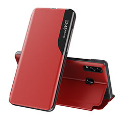 Handytasche Stand Schutzhülle Flip Leder Hülle QH1 für Samsung Galaxy A20 Rot