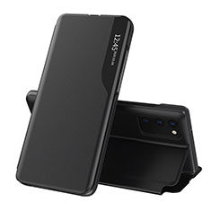 Handytasche Stand Schutzhülle Flip Leder Hülle QH1 für Samsung Galaxy A24 4G Schwarz