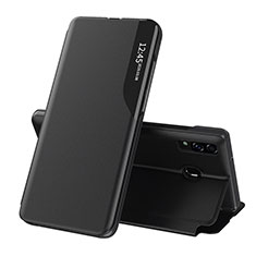 Handytasche Stand Schutzhülle Flip Leder Hülle QH1 für Samsung Galaxy A30 Schwarz