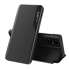 Handytasche Stand Schutzhülle Flip Leder Hülle QH1 für Samsung Galaxy A51 5G Schwarz