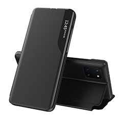 Handytasche Stand Schutzhülle Flip Leder Hülle QH1 für Samsung Galaxy A81 Schwarz