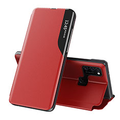 Handytasche Stand Schutzhülle Flip Leder Hülle QH1 für Samsung Galaxy M21 Rot