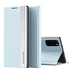 Handytasche Stand Schutzhülle Flip Leder Hülle QH1 für Samsung Galaxy S20 Plus 5G Hellblau