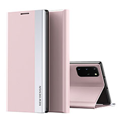 Handytasche Stand Schutzhülle Flip Leder Hülle QH1 für Samsung Galaxy S20 Plus Rosa