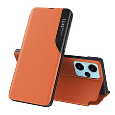 Handytasche Stand Schutzhülle Flip Leder Hülle QH1 für Xiaomi Redmi Note 12 Turbo 5G Orange