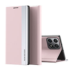 Handytasche Stand Schutzhülle Flip Leder Hülle QH2 für Huawei Honor X30i Rosegold