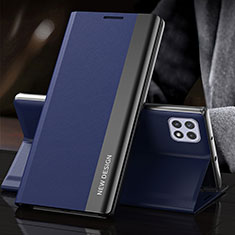 Handytasche Stand Schutzhülle Flip Leder Hülle QH2 für Samsung Galaxy A22s 5G Blau