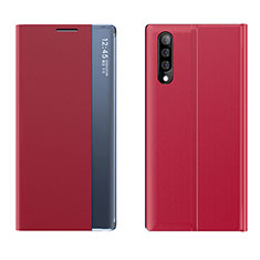 Handytasche Stand Schutzhülle Flip Leder Hülle QH2 für Samsung Galaxy A70S Rot