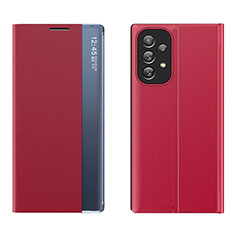 Handytasche Stand Schutzhülle Flip Leder Hülle QH2 für Samsung Galaxy A73 5G Rot