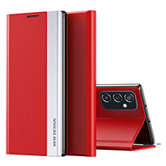 Handytasche Stand Schutzhülle Flip Leder Hülle QH2 für Samsung Galaxy F23 5G Rot
