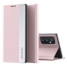 Handytasche Stand Schutzhülle Flip Leder Hülle QH2 für Samsung Galaxy M23 5G Rosegold