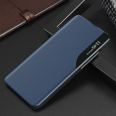 Handytasche Stand Schutzhülle Flip Leder Hülle QH3 für Samsung Galaxy Note 10 Lite Blau