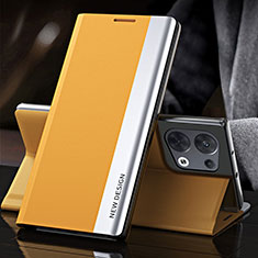 Handytasche Stand Schutzhülle Flip Leder Hülle QH4 für Xiaomi Redmi Note 13 5G Gelb