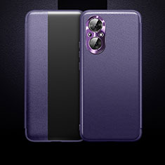 Handytasche Stand Schutzhülle Flip Leder Hülle QK1 für Huawei Nova 9 SE Violett