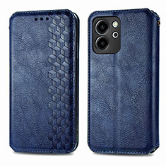 Handytasche Stand Schutzhülle Flip Leder Hülle S01D für Huawei Honor 80 SE 5G Blau