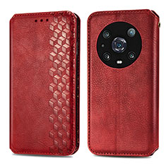 Handytasche Stand Schutzhülle Flip Leder Hülle S01D für Huawei Honor Magic4 Pro 5G Rot