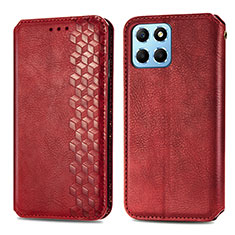 Handytasche Stand Schutzhülle Flip Leder Hülle S01D für Huawei Honor X6 5G Rot