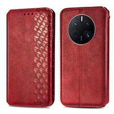 Handytasche Stand Schutzhülle Flip Leder Hülle S01D für Huawei Mate 50 Pro Rot