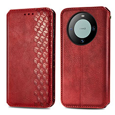 Handytasche Stand Schutzhülle Flip Leder Hülle S01D für Huawei Mate 60 Pro Rot