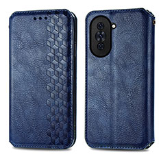 Handytasche Stand Schutzhülle Flip Leder Hülle S01D für Huawei Nova 10 Blau