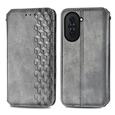 Handytasche Stand Schutzhülle Flip Leder Hülle S01D für Huawei Nova 10 Pro Grau