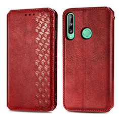 Handytasche Stand Schutzhülle Flip Leder Hülle S01D für Huawei P40 Lite E Rot