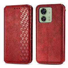 Handytasche Stand Schutzhülle Flip Leder Hülle S01D für Motorola Moto Edge (2023) 5G Rot