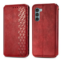 Handytasche Stand Schutzhülle Flip Leder Hülle S01D für Motorola Moto Edge S30 5G Rot