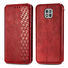 Handytasche Stand Schutzhülle Flip Leder Hülle S01D für Motorola Moto G Power (2021) Rot