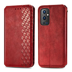 Handytasche Stand Schutzhülle Flip Leder Hülle S01D für OnePlus 9 Pro 5G Rot