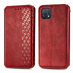 Handytasche Stand Schutzhülle Flip Leder Hülle S01D für Oppo A16e Rot