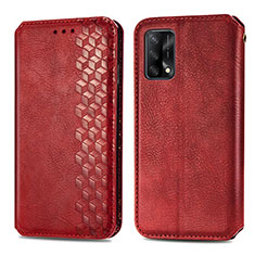 Handytasche Stand Schutzhülle Flip Leder Hülle S01D für Oppo A74 4G Rot