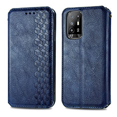 Handytasche Stand Schutzhülle Flip Leder Hülle S01D für Oppo A94 5G Blau