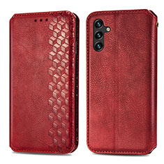 Handytasche Stand Schutzhülle Flip Leder Hülle S01D für Samsung Galaxy A04s Rot