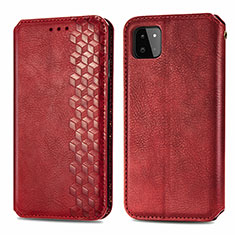 Handytasche Stand Schutzhülle Flip Leder Hülle S01D für Samsung Galaxy A22 5G Rot