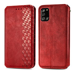 Handytasche Stand Schutzhülle Flip Leder Hülle S01D für Samsung Galaxy A31 Rot