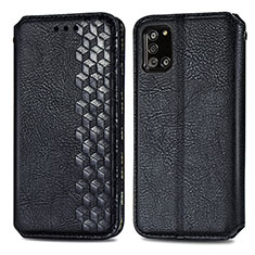 Handytasche Stand Schutzhülle Flip Leder Hülle S01D für Samsung Galaxy A31 Schwarz