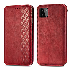 Handytasche Stand Schutzhülle Flip Leder Hülle S01D für Samsung Galaxy F42 5G Rot