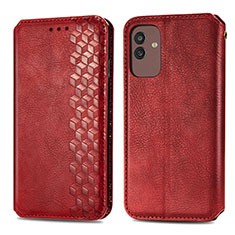 Handytasche Stand Schutzhülle Flip Leder Hülle S01D für Samsung Galaxy M13 5G Rot