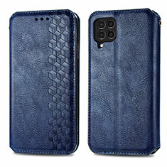 Handytasche Stand Schutzhülle Flip Leder Hülle S01D für Samsung Galaxy M62 4G Blau